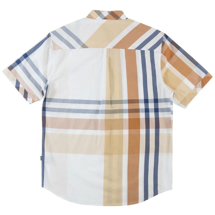 V842 Robert Plaid Button-Down Shirt - Khaki