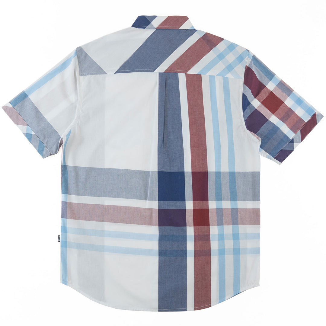 V842 Robert Plaid Button-Down Shirt - Navy