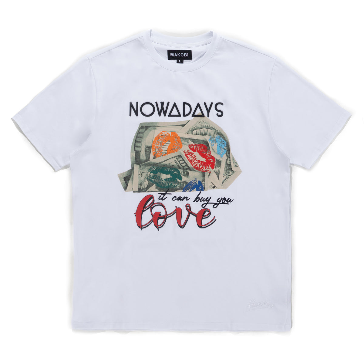 M336 Lipstick On Money Tee - سفید 