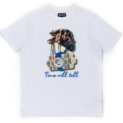 M329 Time Will Tell Tee - White