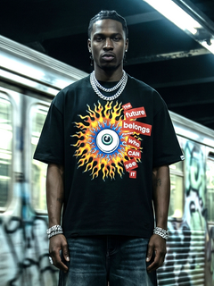 M360 The World is Watching Oversized T-shirt - Black