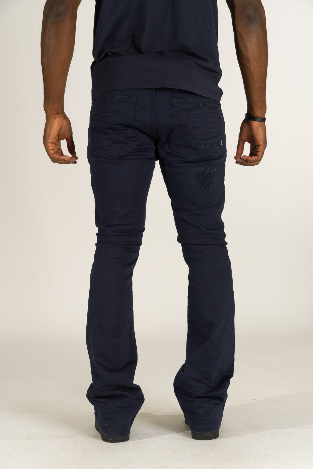 M1948 Benini Twill Stacked Jeans - Navy