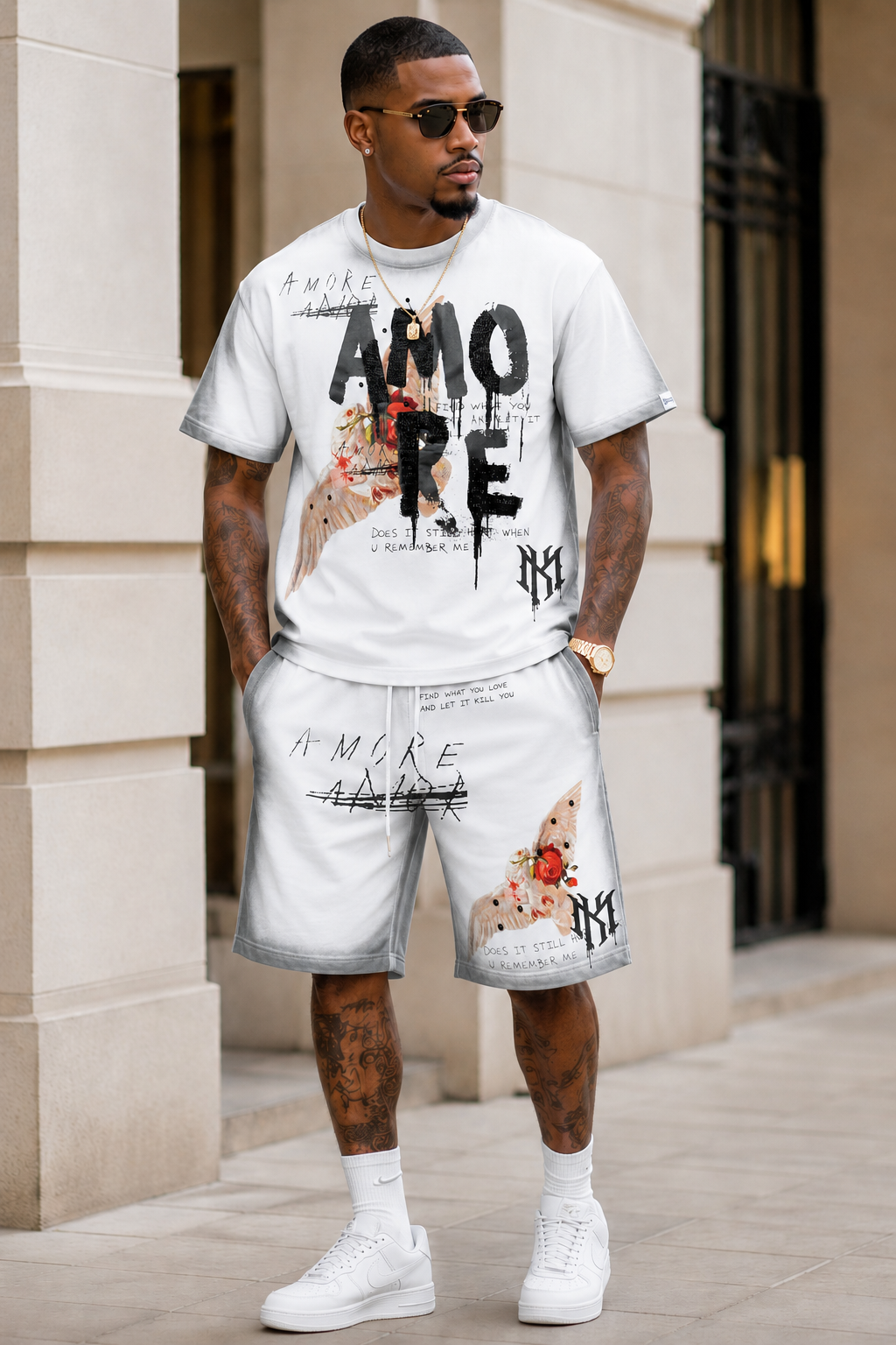 Amore Shorts - White (NOT SOLD SEPARATELY - Add Amore Shirt to your Cart)
