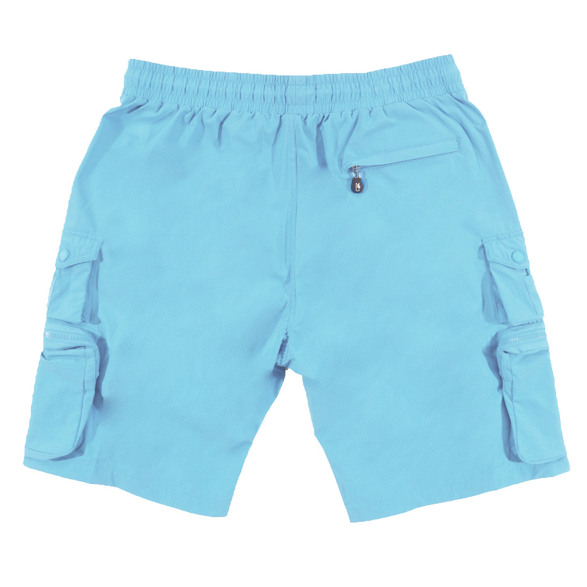 Makobi M633 Colton Nylon Spandex Cargo Shorts -Light Blue, view 5