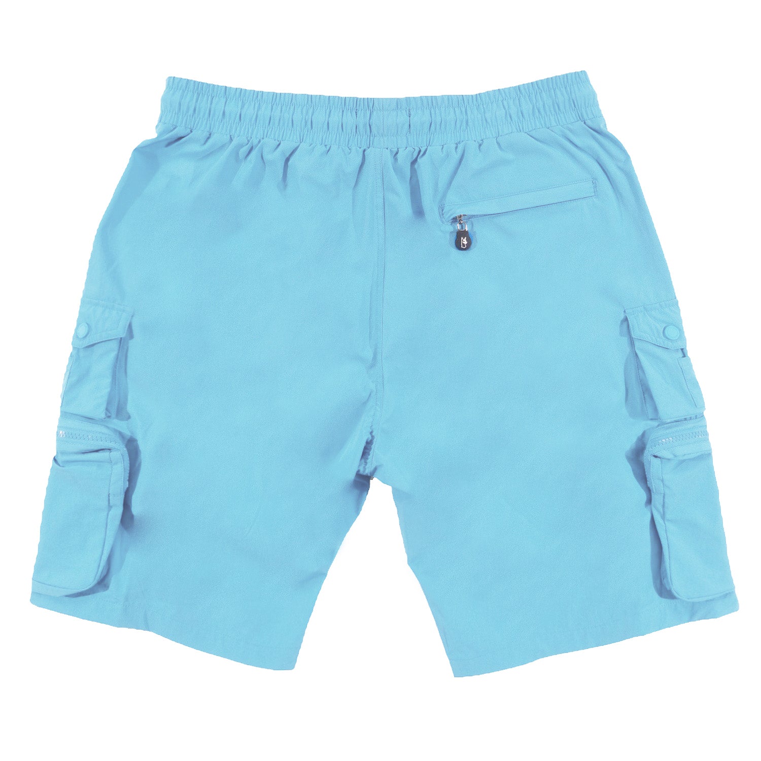Makobi M633 Colton Nylon Spandex Cargo Shorts -Light Blue, view 5