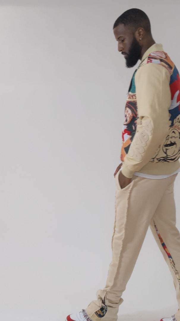 Load video: F1959 Frost Blow French Terry Pants - Khaki