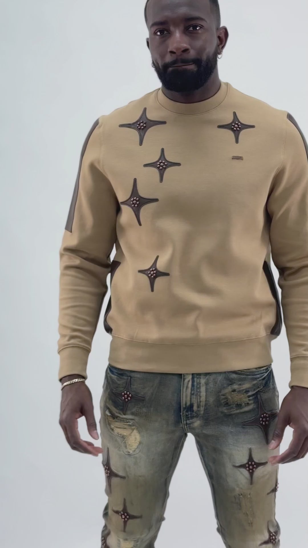 Sweatshirt | M4118 Bottega Crewneck - Mocha