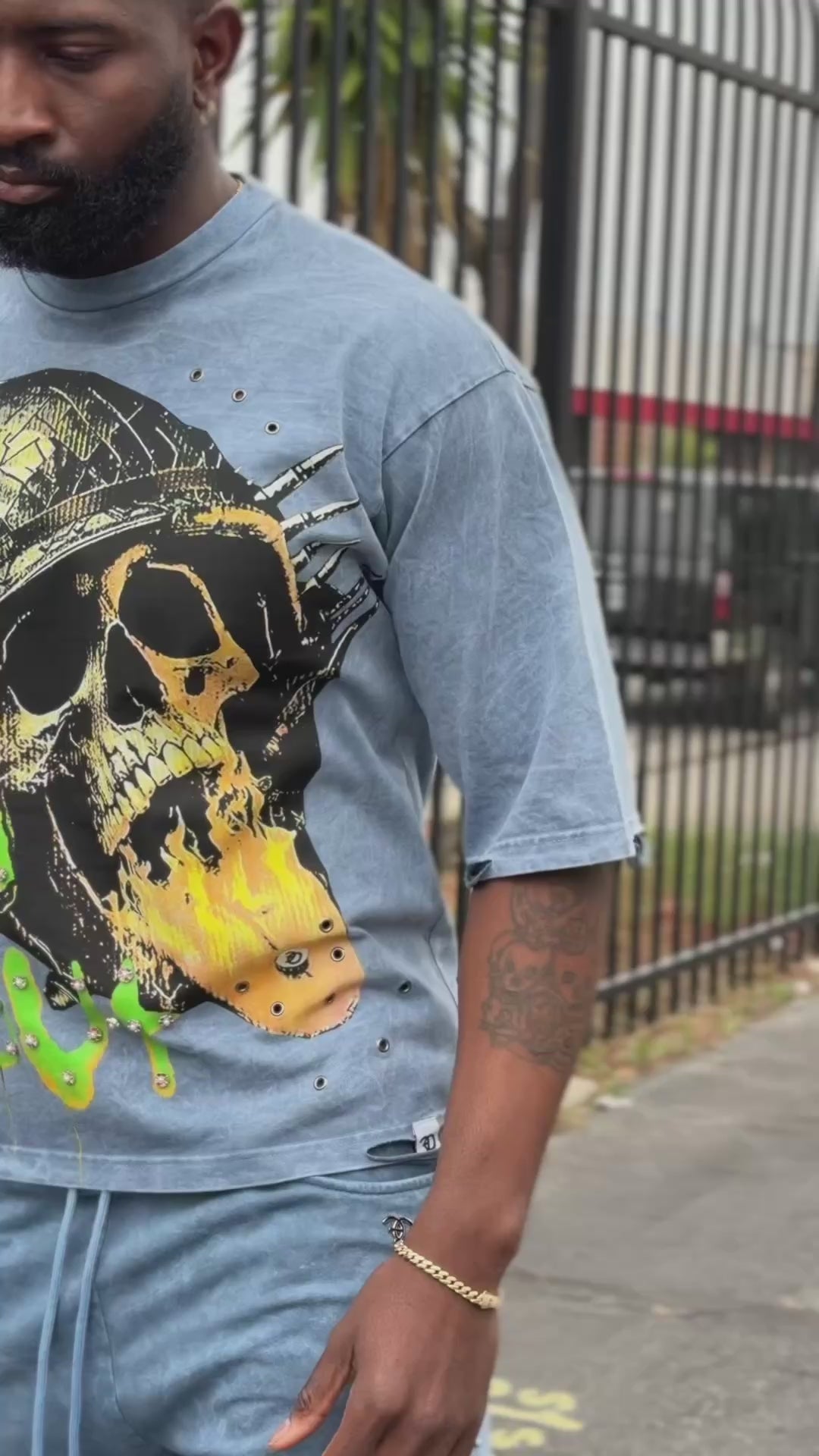 F180 Crash Out Tee - Blue