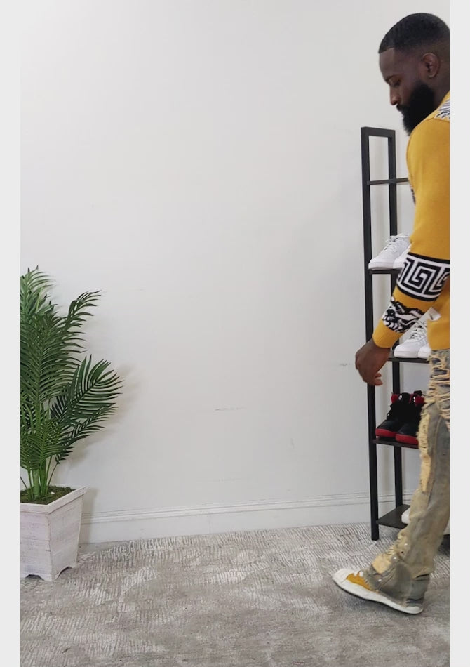 Load video: F405 Paradise Lost Knit Sweater - Wheat
