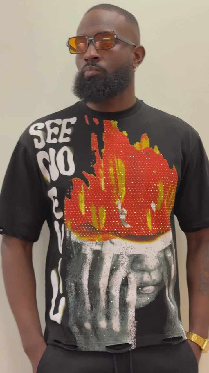 F135 See No Evil Tee - Black