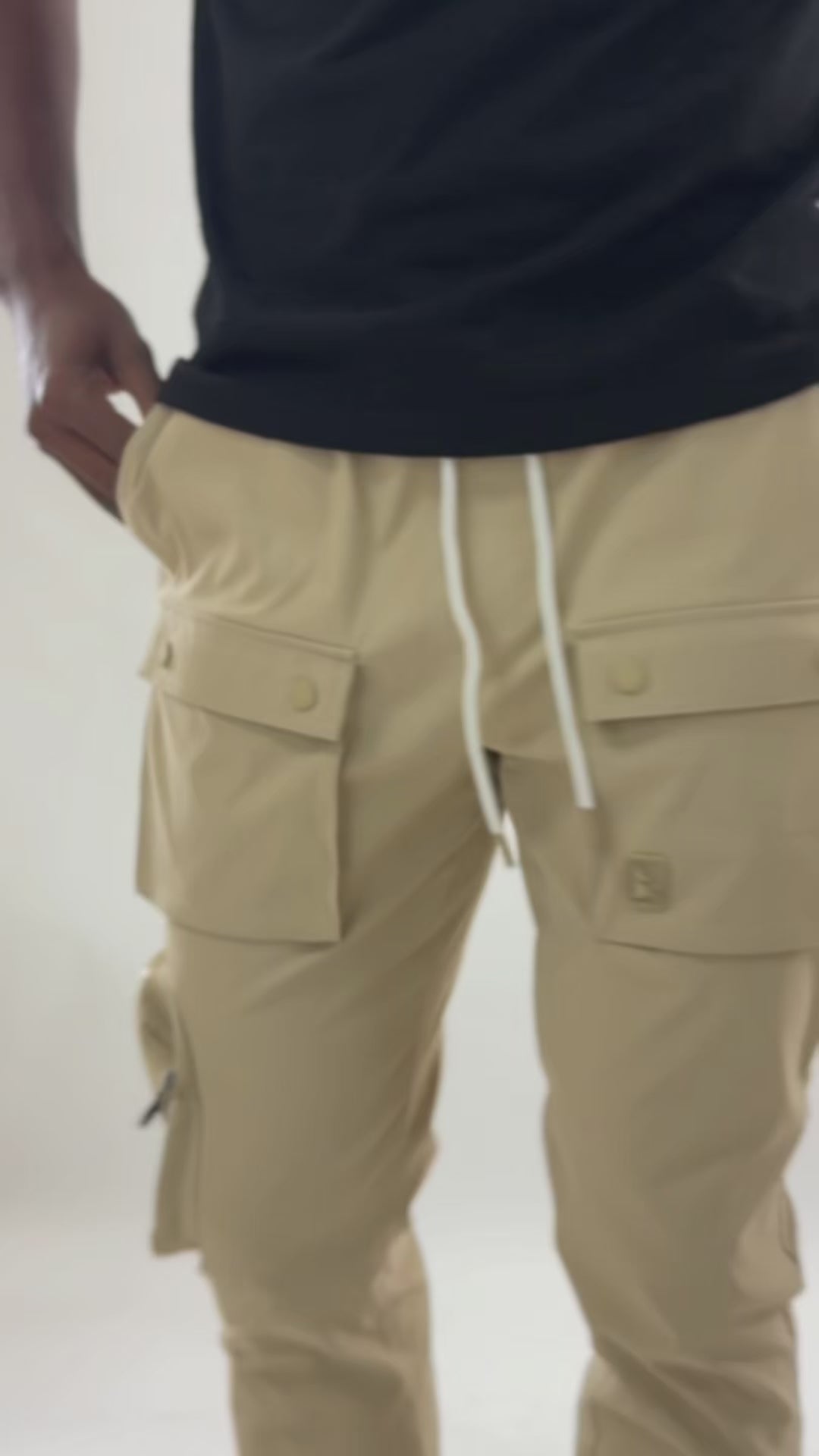 M1625 Sartoni Nylon Stacked Pants - Teal