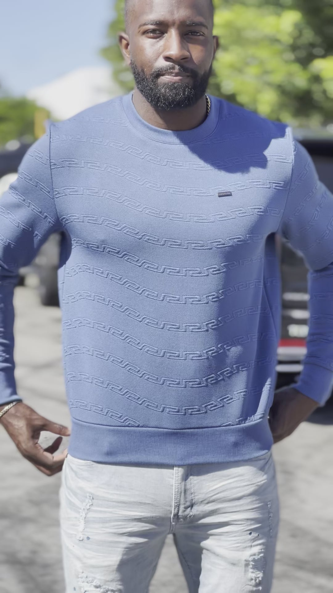 Sweatshirt | M4412 Bianco Crewneck - Black