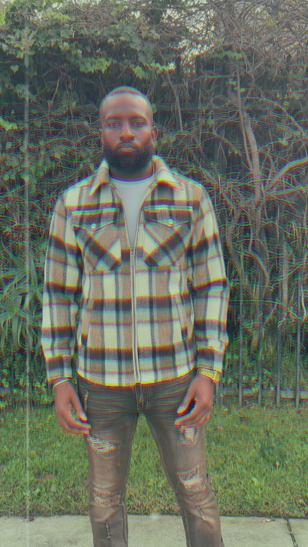 M1058 Gabana 26 Wool Shacket - Natural