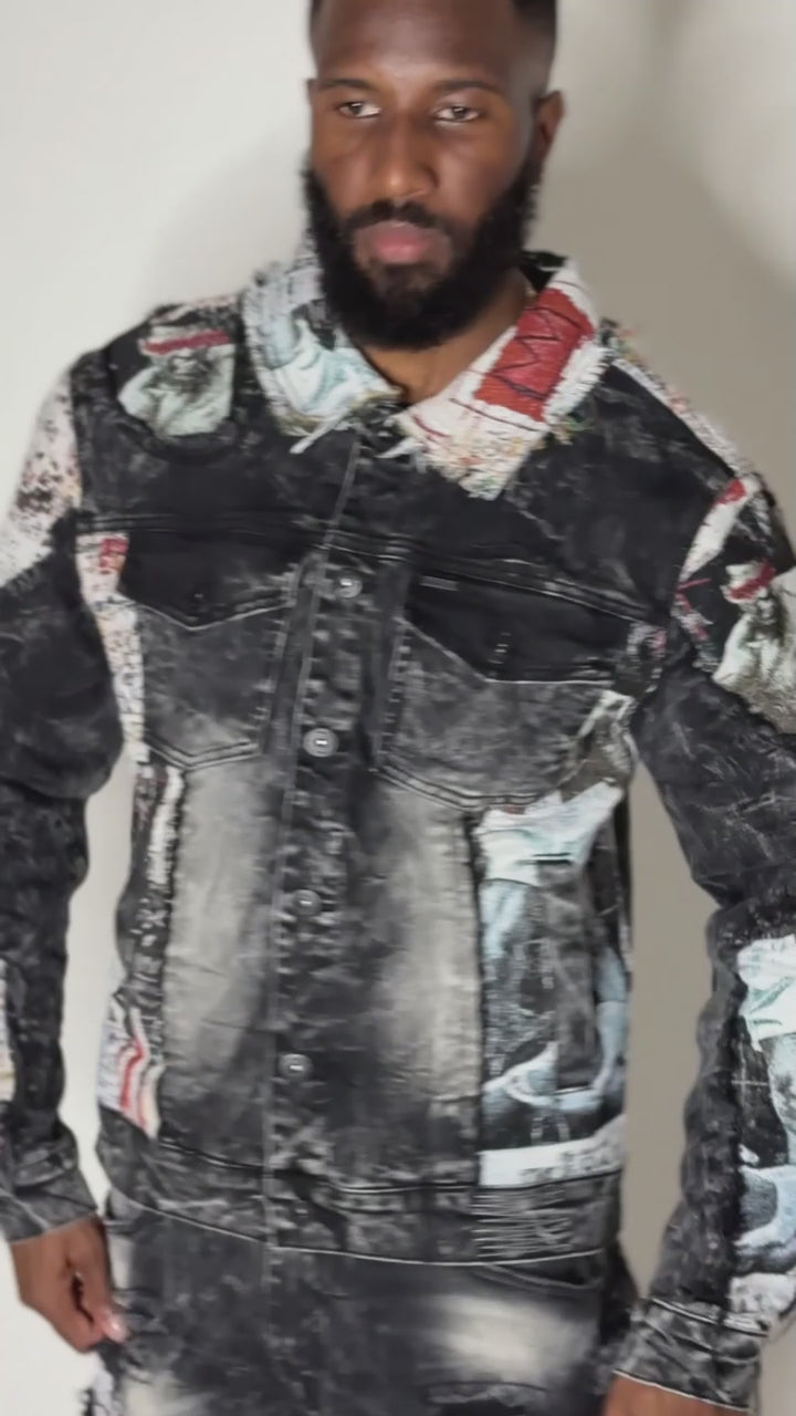 M1014 Mohadi Denim Jacket - Black