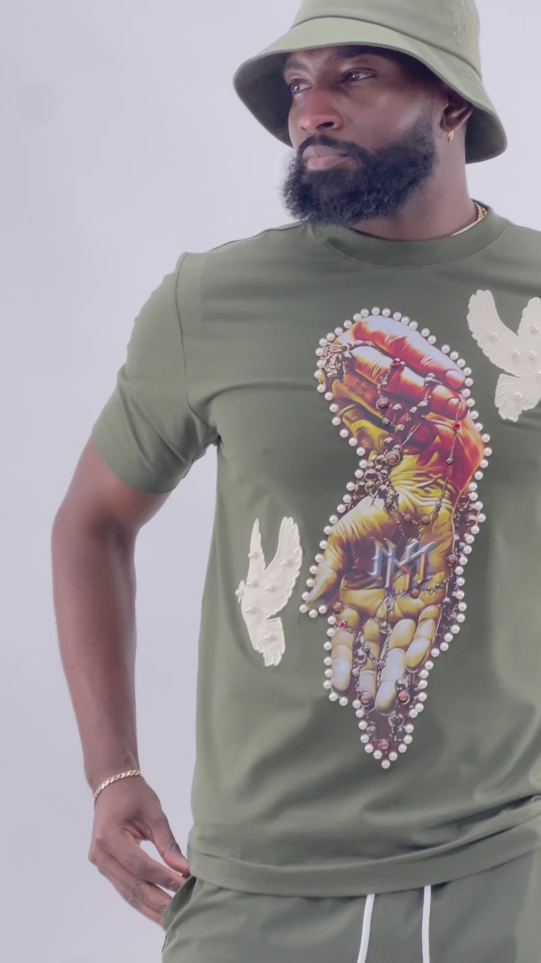 Jersey Shirt | M309 Rosario Tee - Olive