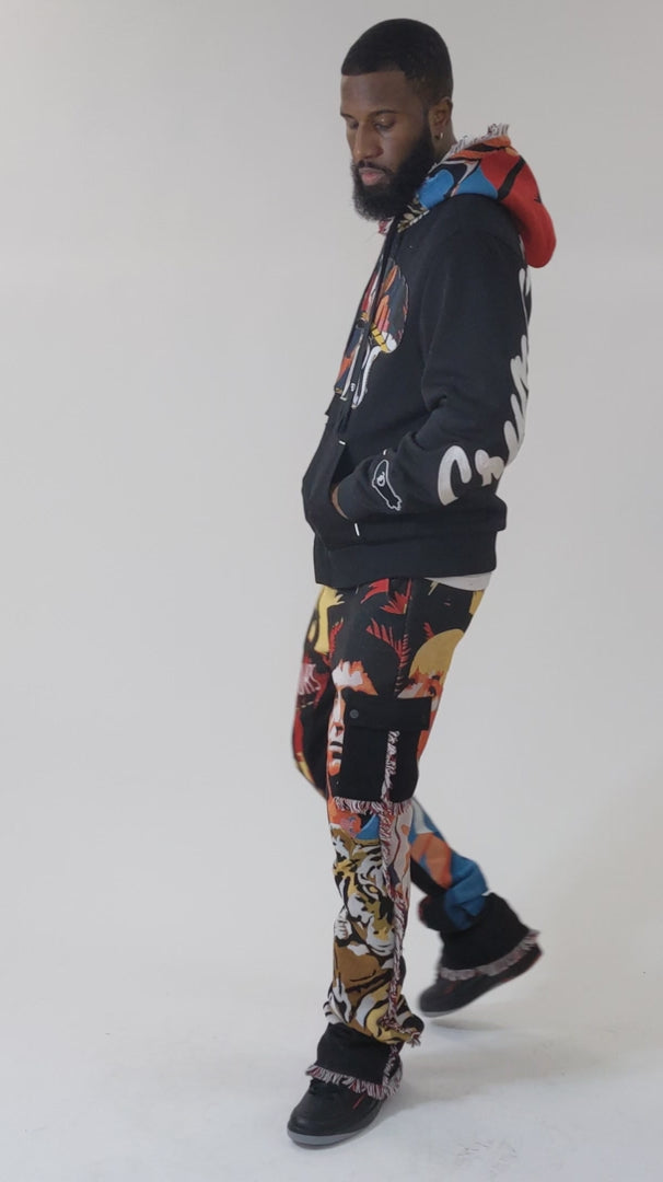 Load video: F5628 World is Yours Hoodie - Black