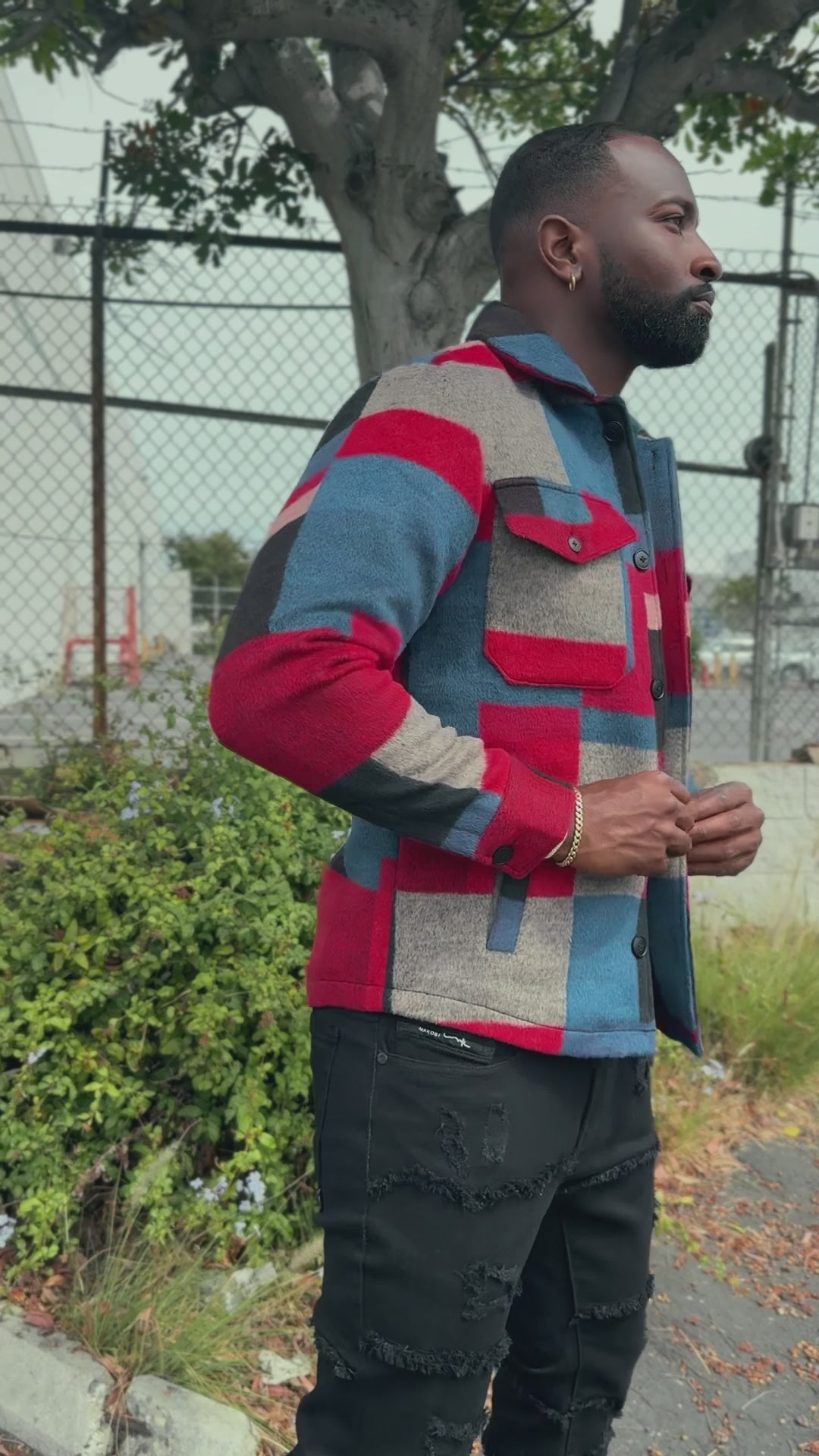M10011 Mansori Wool Jacket - Navy