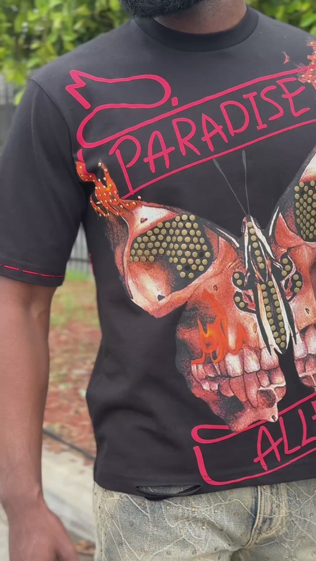 F139 House of Saints Boxed Tee - Black