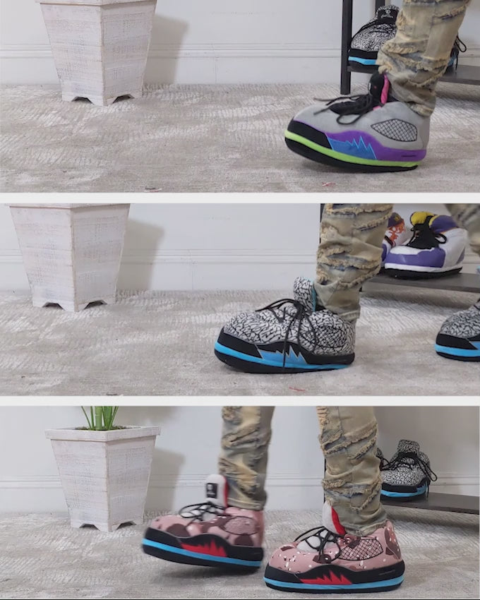 Load video: F505 Frost "Walking On Clouds" Comfy Kicks - Camo