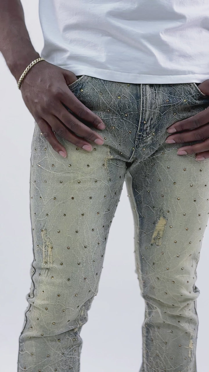 Jeans | F1746 Amoto Stacked Pants - Light Wash