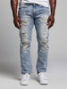 M1771 Makobi Petani Shredded Jeans With Bleach Spots - Dirt Wash