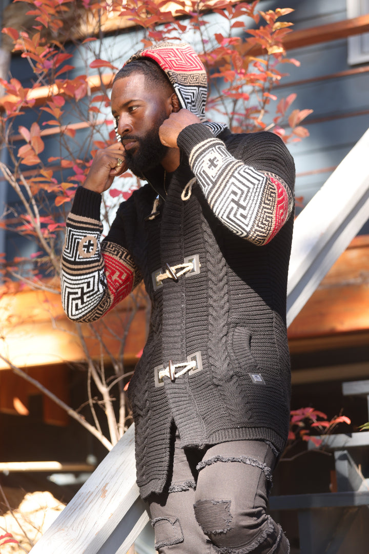 M4048 Makobi Aldo Long Sweater - Black