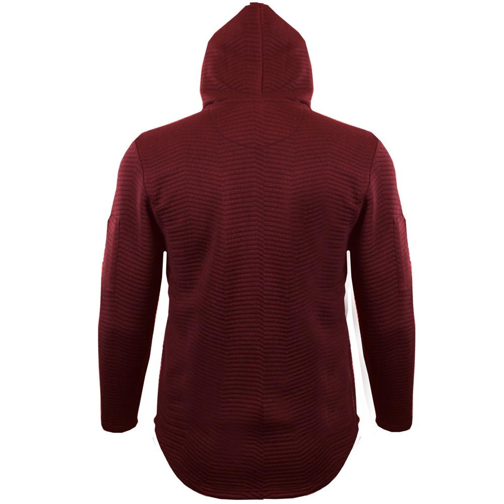 M355 Makobi Jacquard Knit Hoody - Red