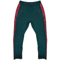 M2799 Makobi Royalty Track Pants - Green/Red