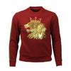 M5400 Makobi Lion Crown Fleece Sweatshirt - Burgundy