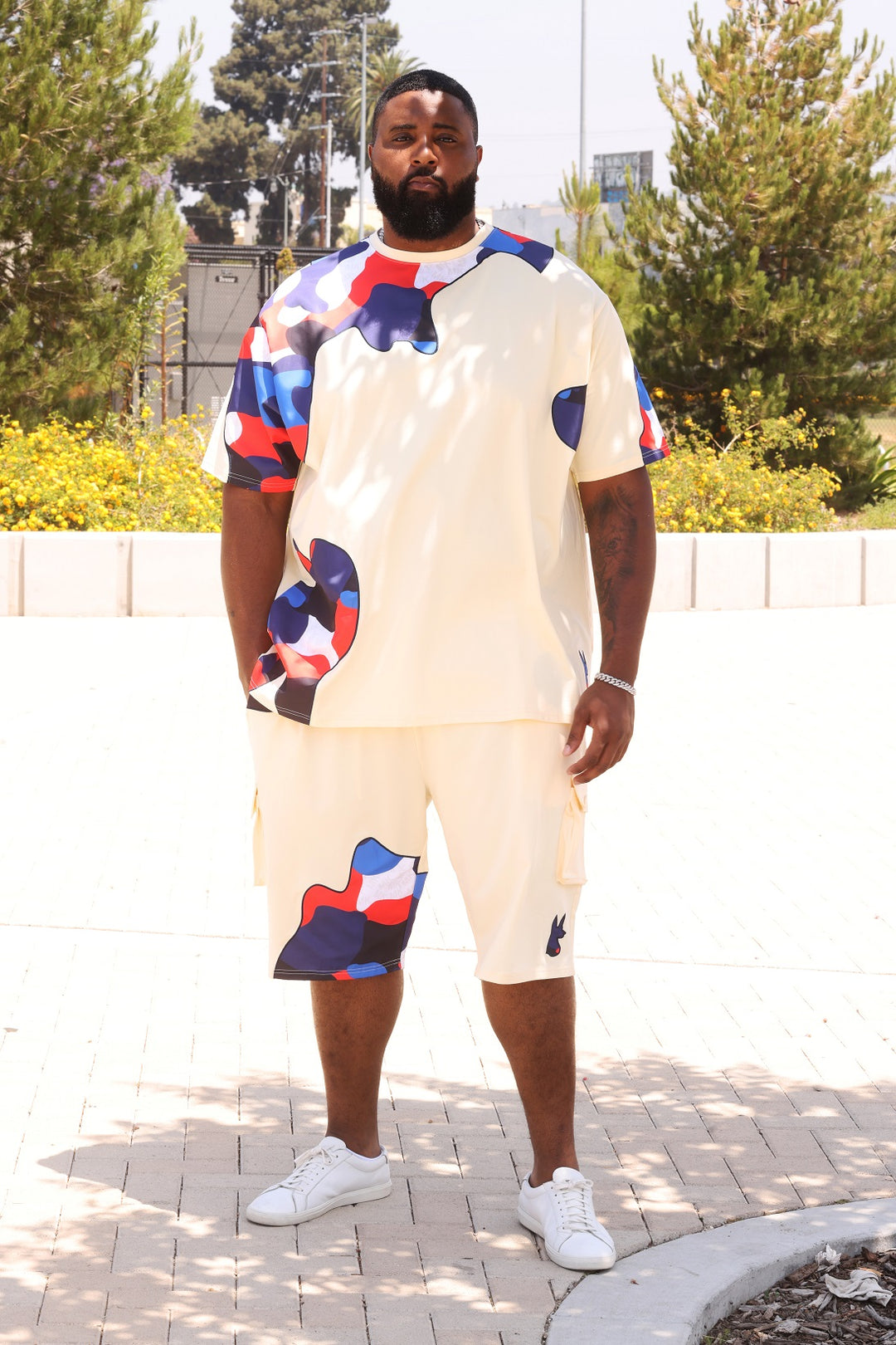 M535/M535S Makobi Camo Short Set - Natural