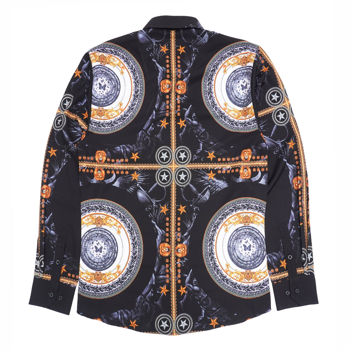 Makobi M1831 Barbato Printed Shirt in Black, view 3