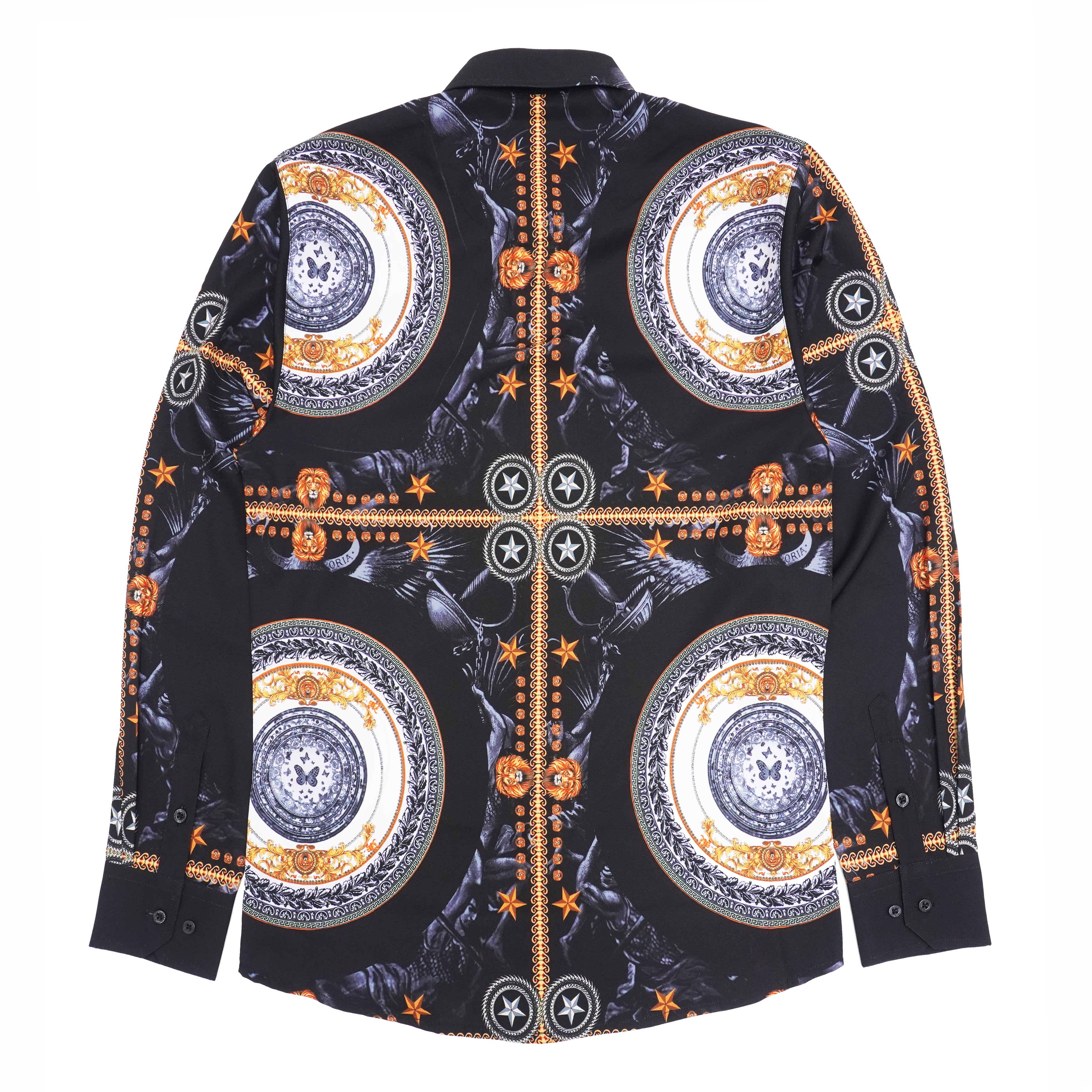 Makobi M1831 Barbato Printed Shirt in Black, view 3