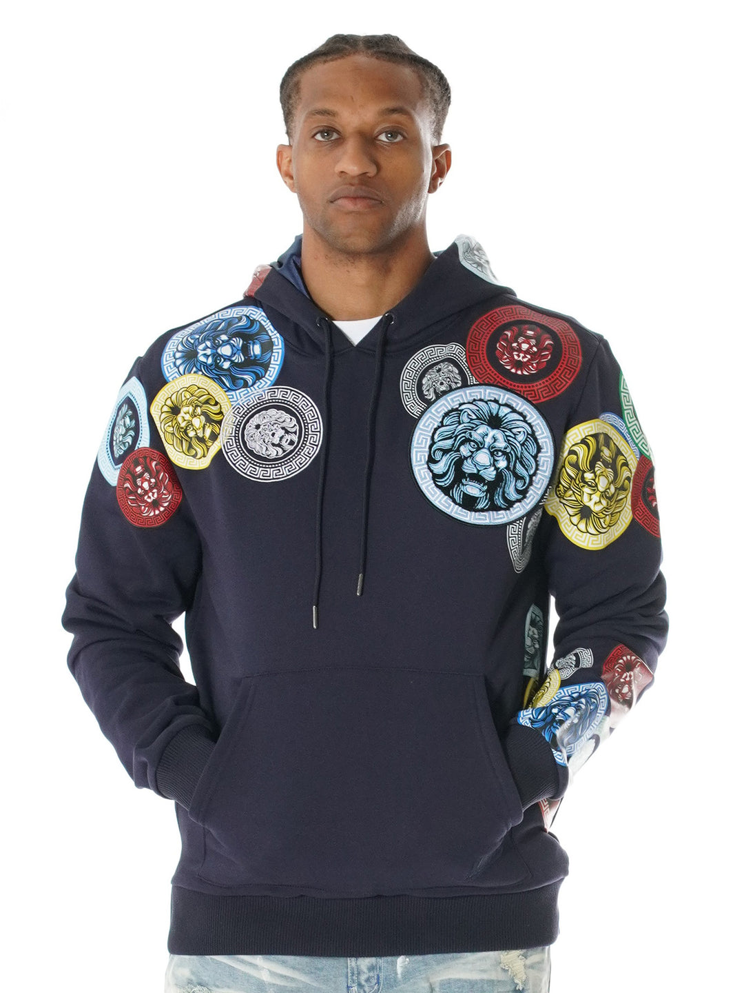 M4660 Aryeh Fleece Hoodie - ọgagun