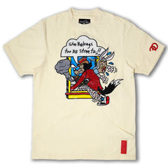 F129 She Belongs 2 Da Street Tee - Natural