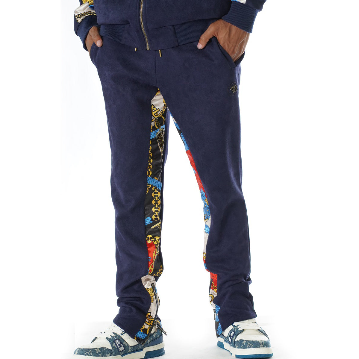 F5220 Alonzo Suede Reversible Set - Navy