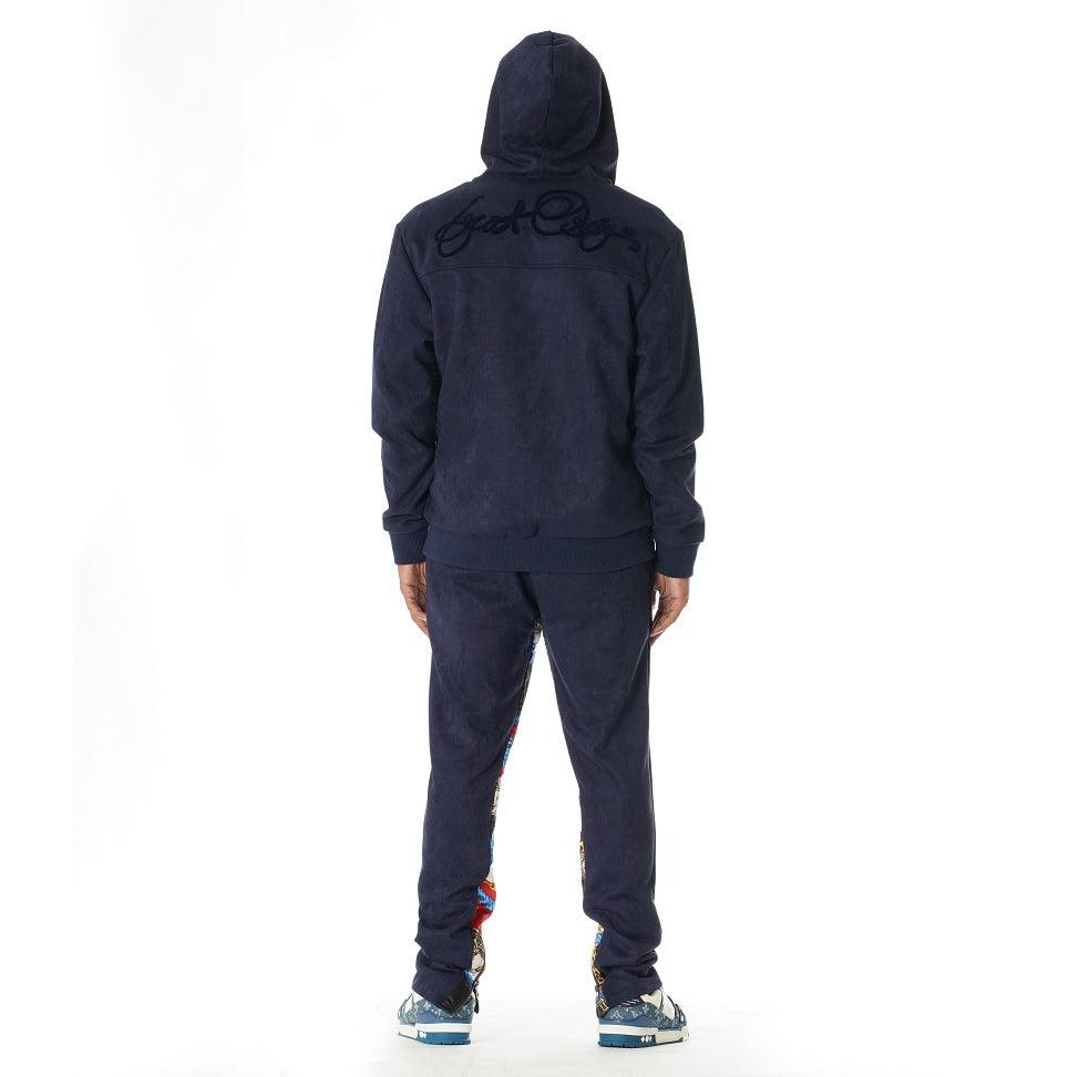 F5220 Alonzo Suede Reversible Set - Navy