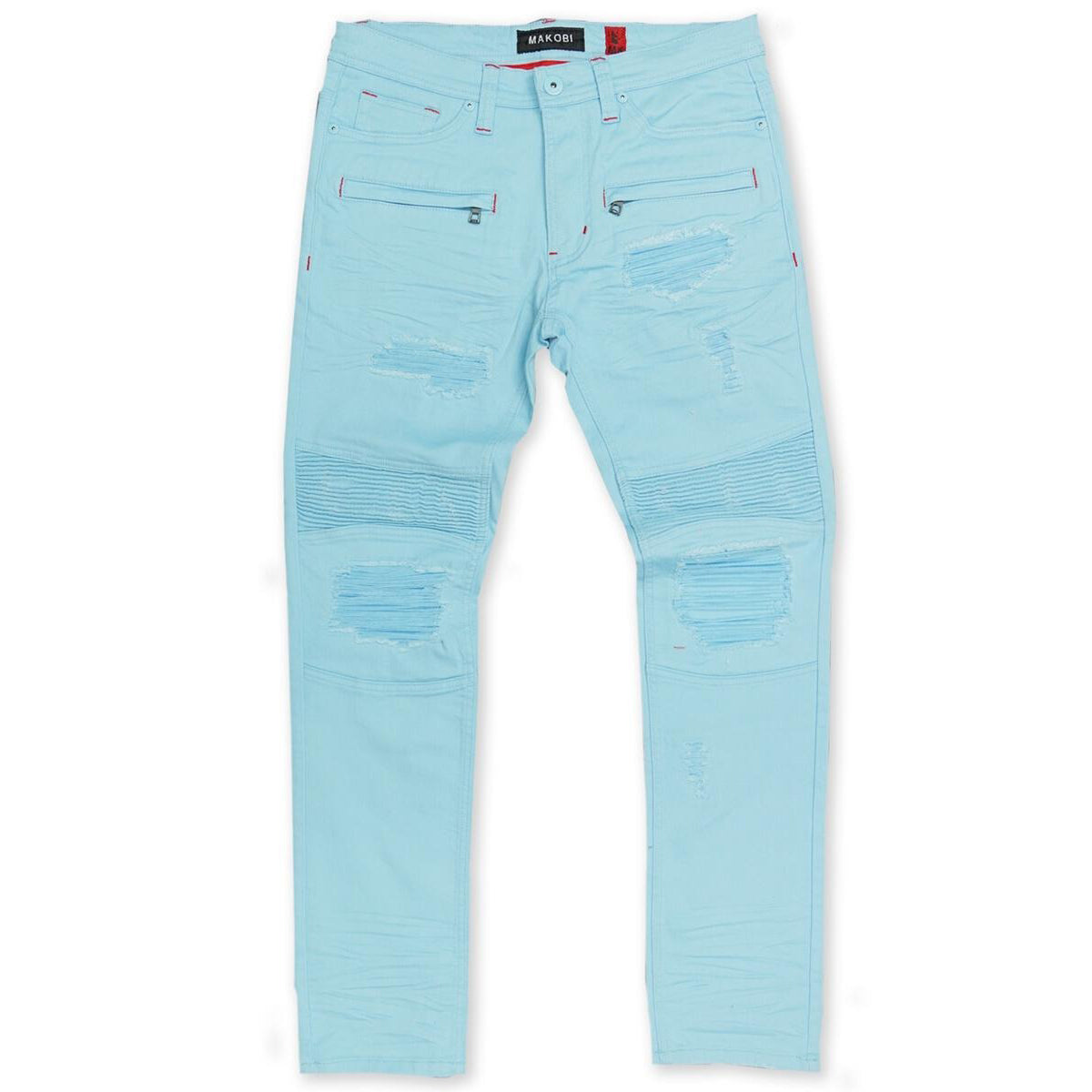 M1960 Shredded Twill Jeans - Blue