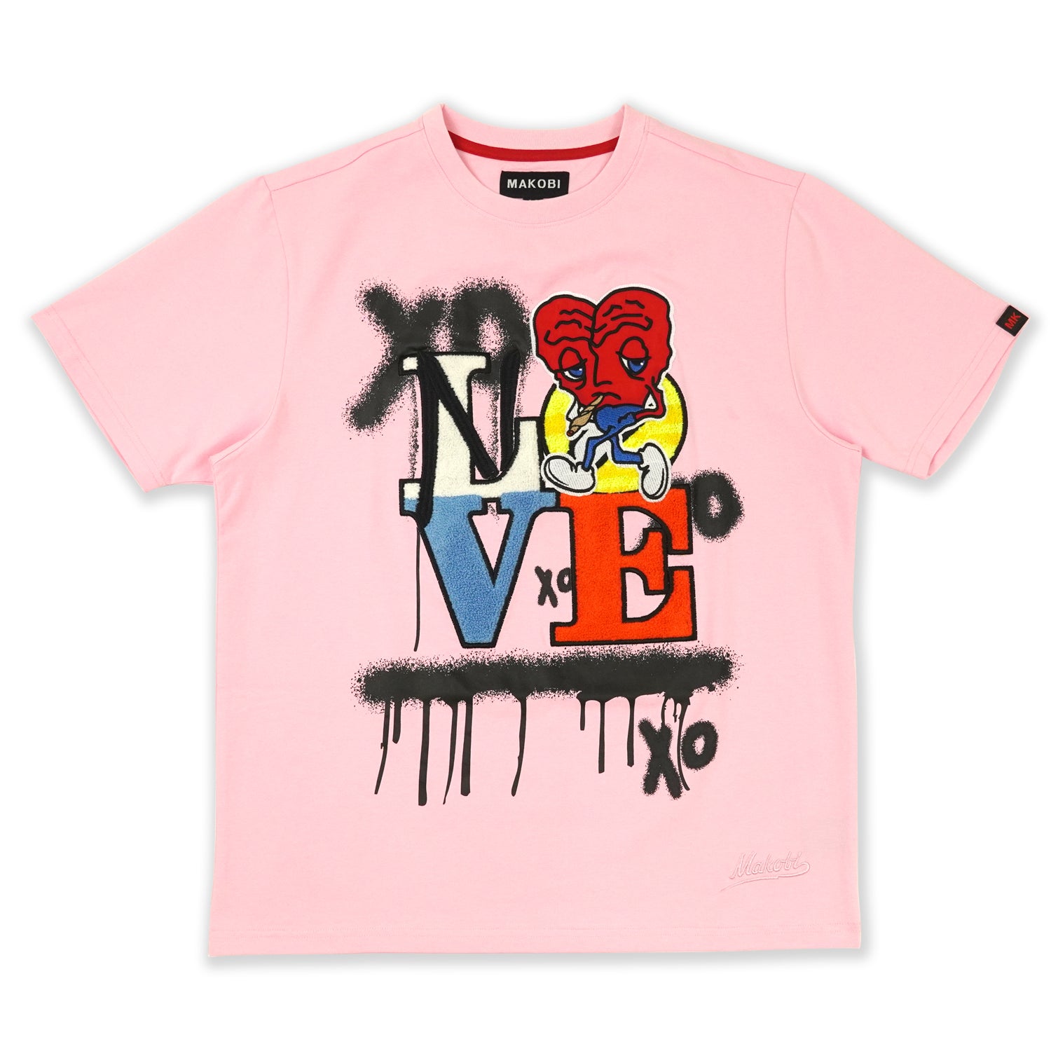 M203 No Love Tee - صورتی