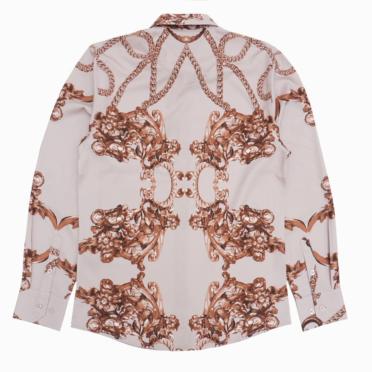 Makobi M1828 Accardo Printed Shirt in Natural, view 3