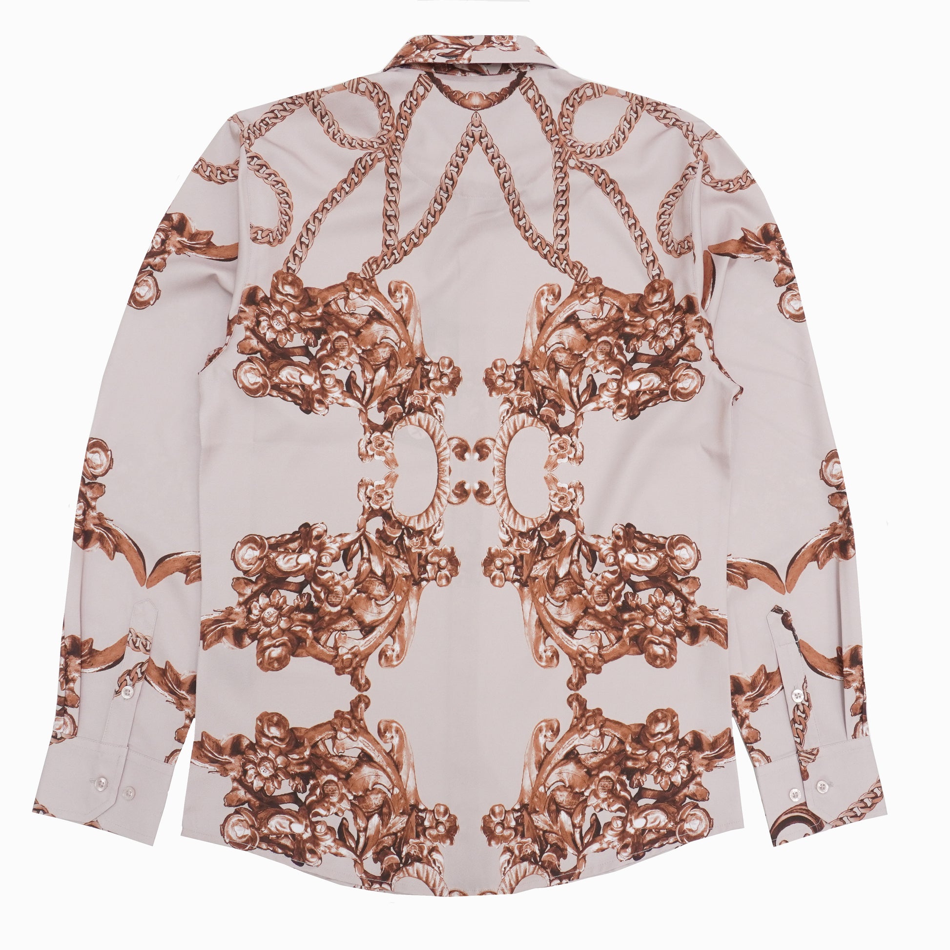 Makobi M1828 Accardo Printed Shirt in Natural, view 3