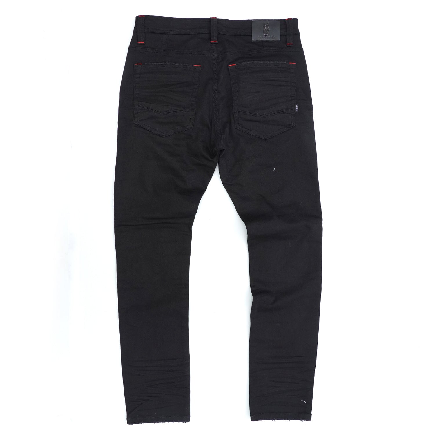 Makobi M1926 in Makobi Core Denim Biker Jeans - Jet Black, view 4