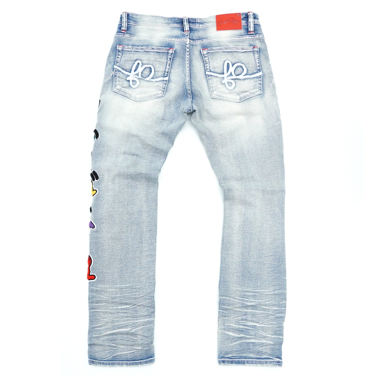 F1750 Frost Money Dance Denim Jeans - Light Wash