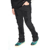 F1779 Shredded Stack Jeans - Black/Black