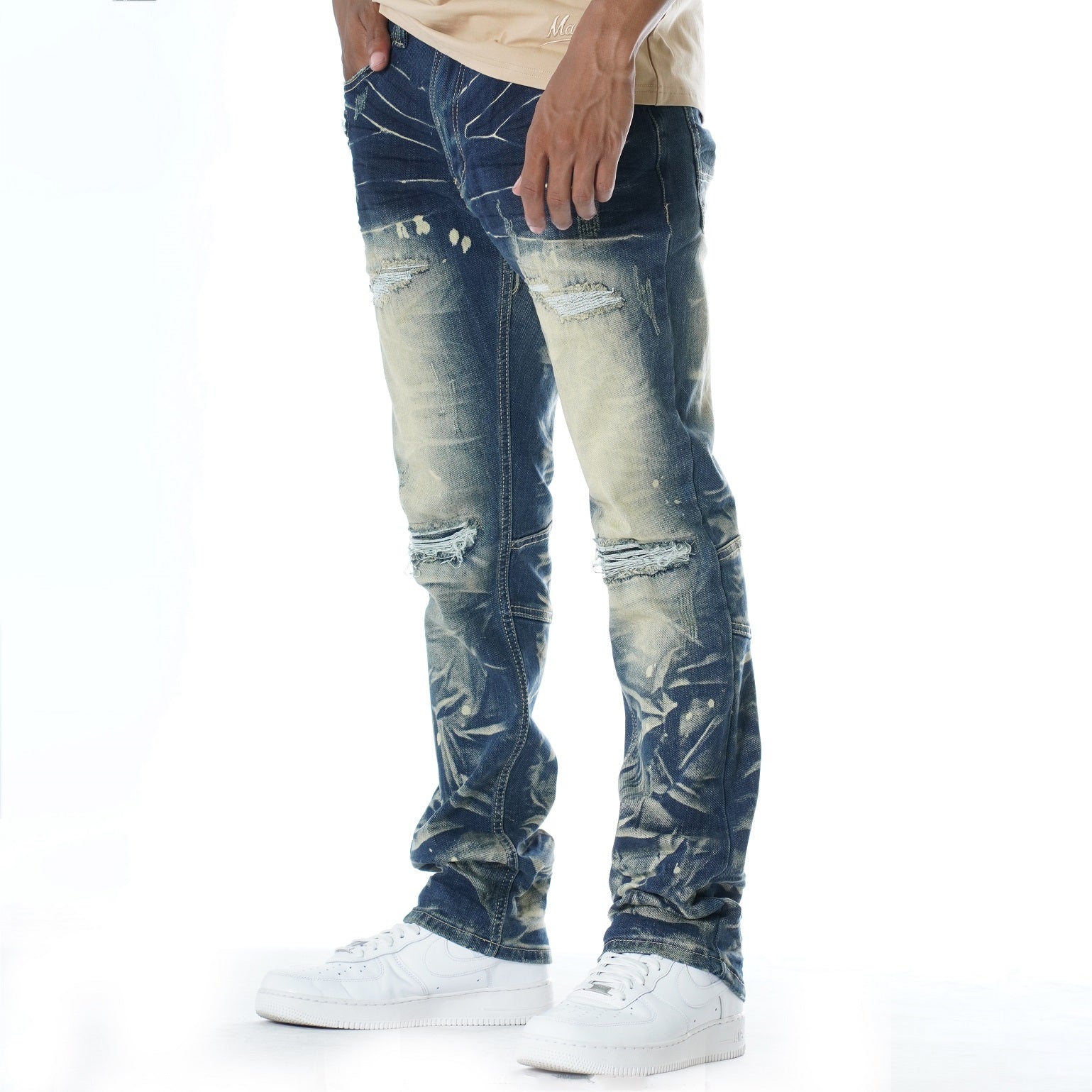 M1911 Rona Shredded Jeans - Dirt