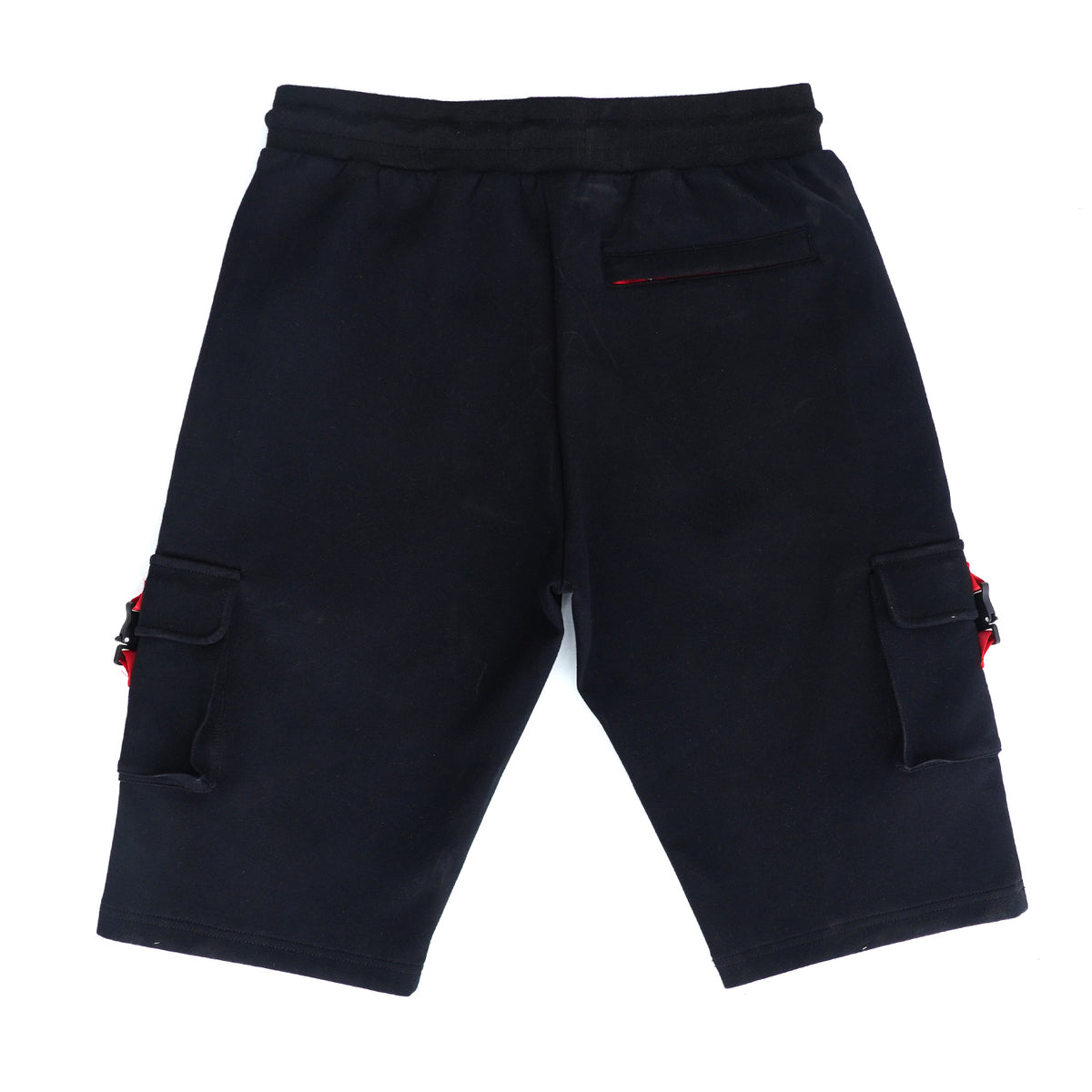 Makobi M670 Tech Fleece cargo Shorts in Black, view 4