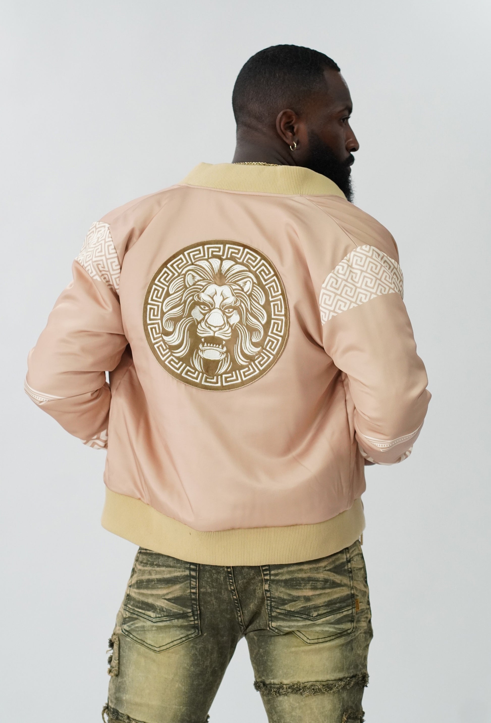 Makobi M4331 LEONE Reversible Jacket in Khaki, view 3