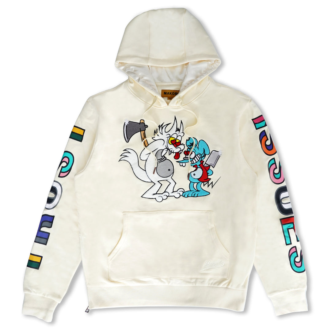 M5272 Makobi Trust Issues Hoodie - Natural – Makobi Jeans USA