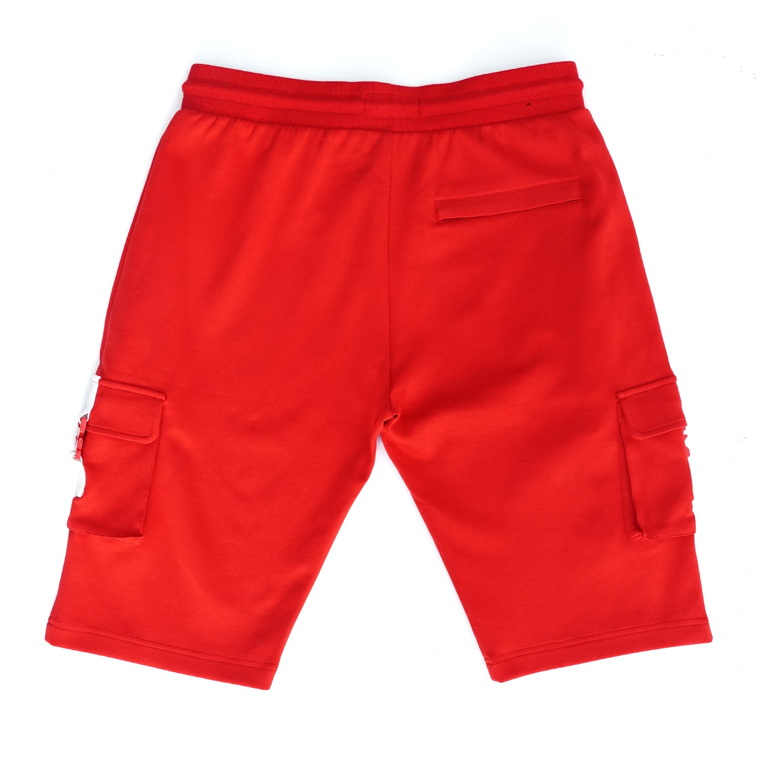 Makobi M670 Tech Fleece cargo Shorts in Red, view 6