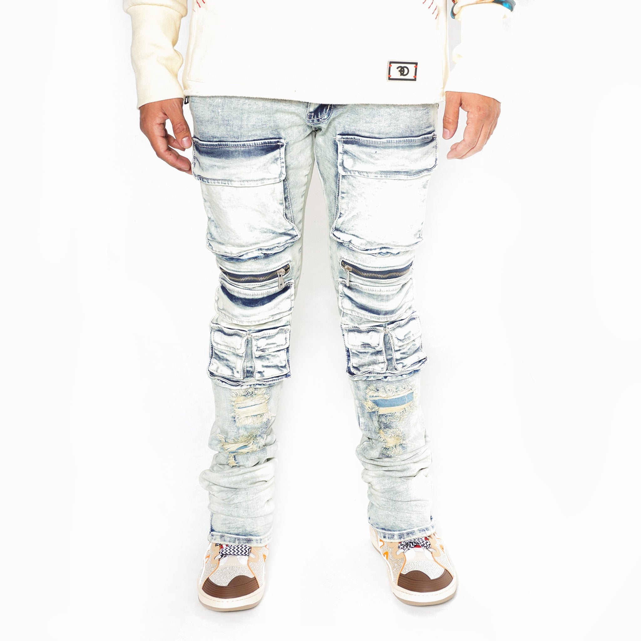 F1728 Ẹru Stack Jeans - DIRT