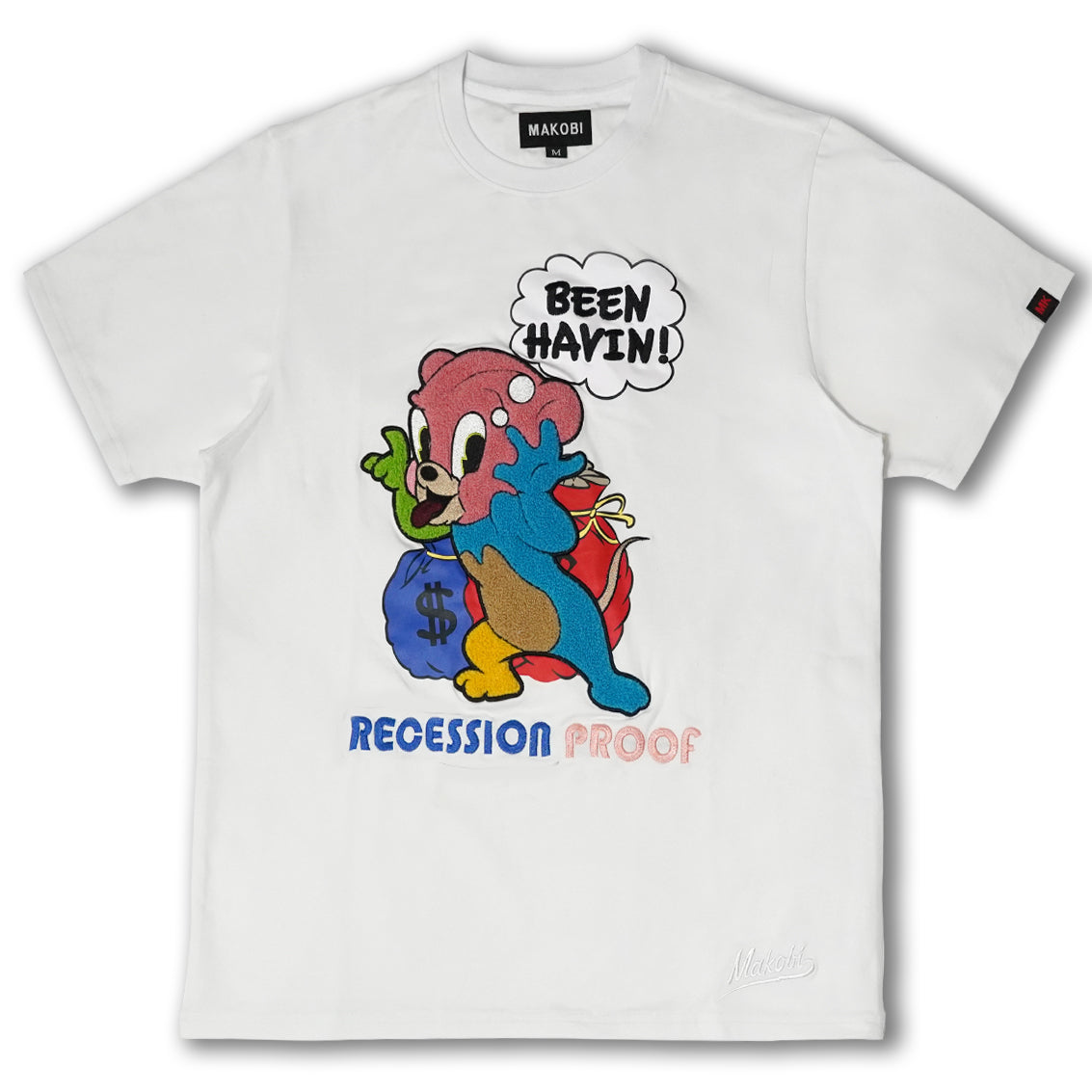 Makobi M253 Recession Proof Tee in White